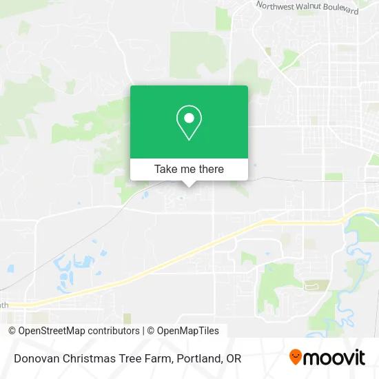 Donovan Christmas Tree Farm map