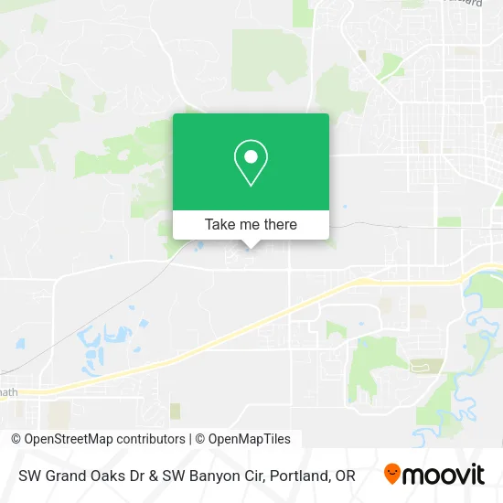 Mapa de SW Grand Oaks Dr & SW Banyon Cir