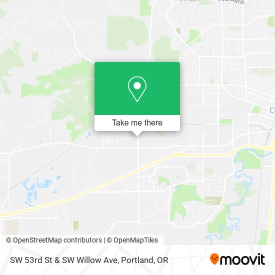 SW 53rd St & SW Willow Ave map