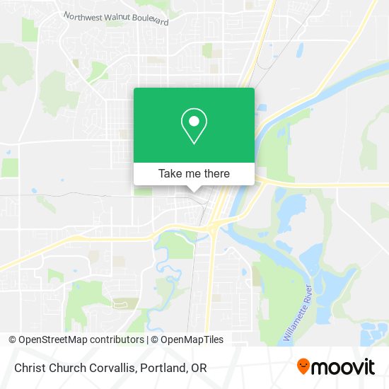 Christ Church Corvallis map