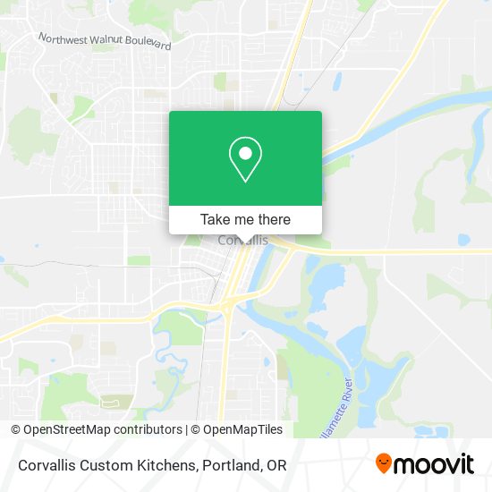 Corvallis Custom Kitchens map