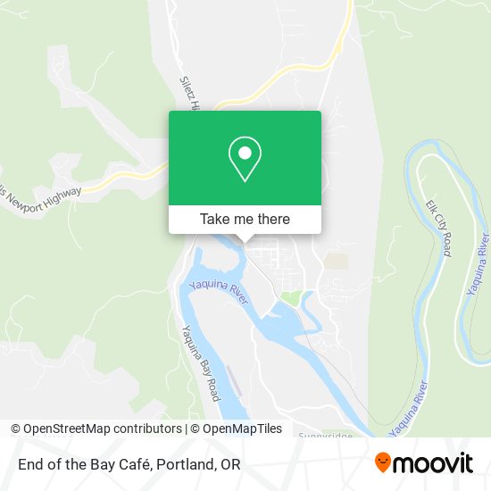 End of the Bay Café map