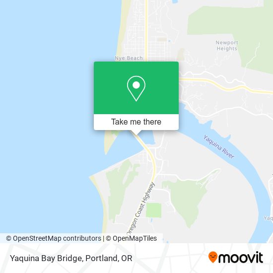 Yaquina Bay Bridge map