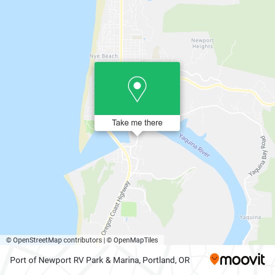 Port of Newport RV Park & Marina map