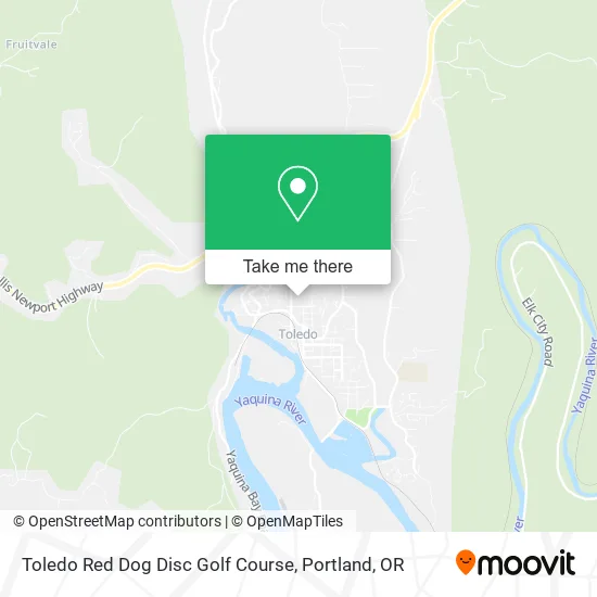 Toledo Red Dog Disc Golf Course map