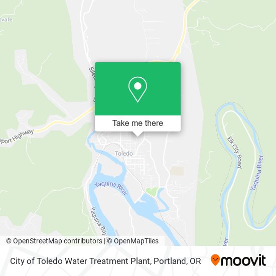 City of Toledo Water Treatment Plant map