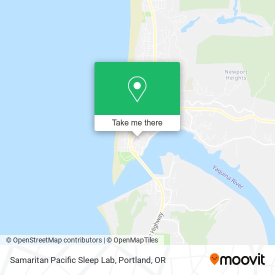 Samaritan Pacific Sleep Lab map