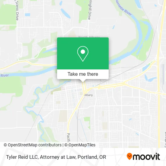 Mapa de Tyler Reid LLC, Attorney at Law
