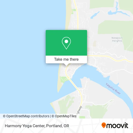 Harmony Yoga Center map