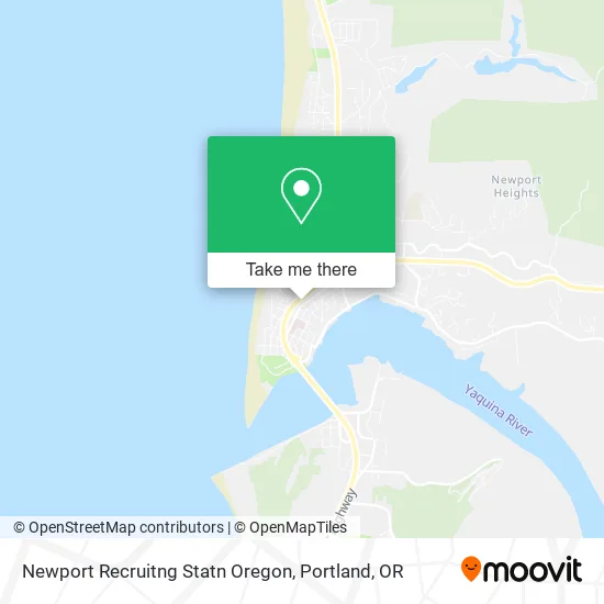 Newport Recruitng Statn Oregon map