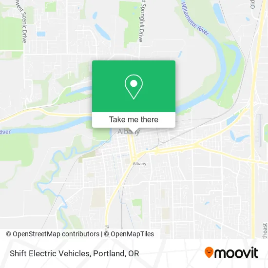Shift Electric Vehicles map