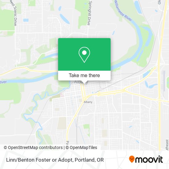 Mapa de Linn/Benton Foster or Adopt