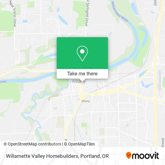 Willamette Valley Homebuilders map