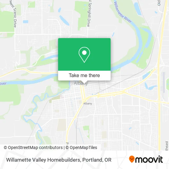 Mapa de Willamette Valley Homebuilders