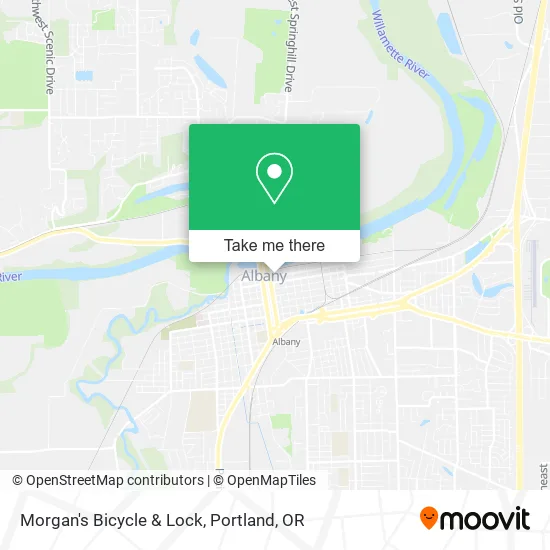 Mapa de Morgan's Bicycle & Lock