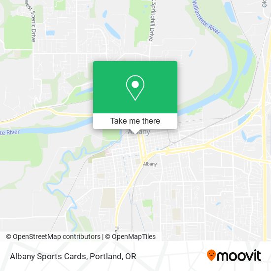 Albany Sports Cards map