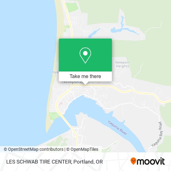 LES SCHWAB TIRE CENTER map