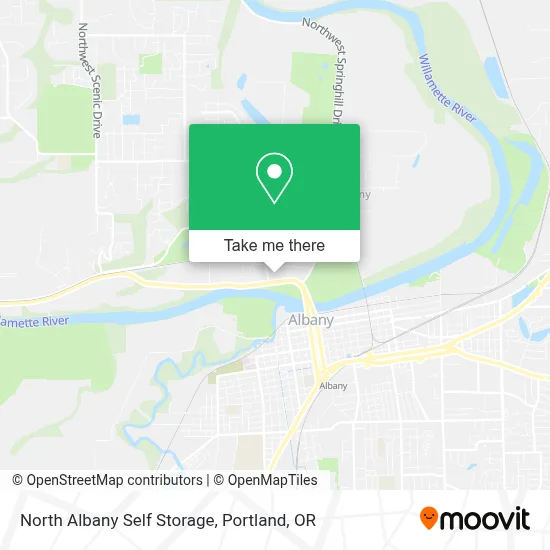 North Albany Self Storage map