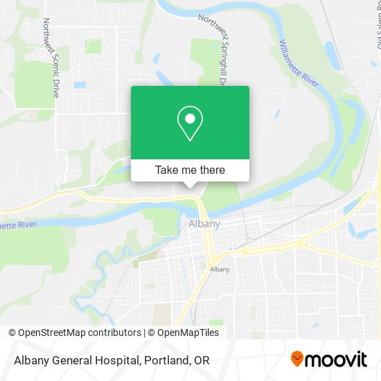 Albany General Hospital map