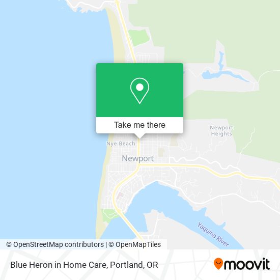 Blue Heron in Home Care map