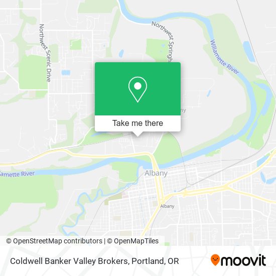 Mapa de Coldwell Banker Valley Brokers