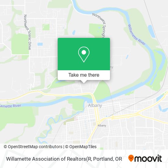 Mapa de Willamette Association of Realtors