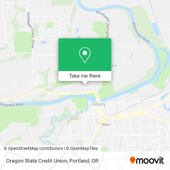 Oregon State Credit Union map