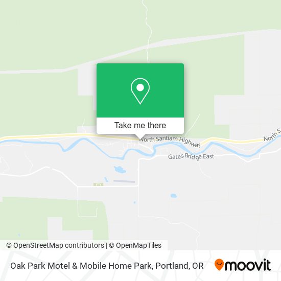 Oak Park Motel & Mobile Home Park map