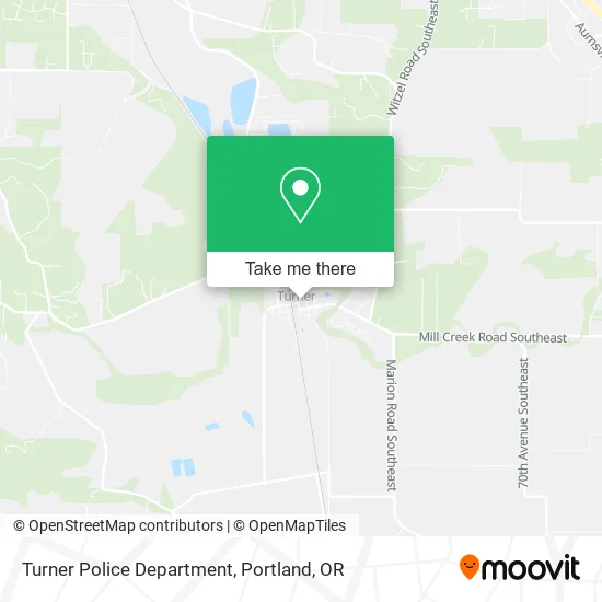 Turner Police Department map