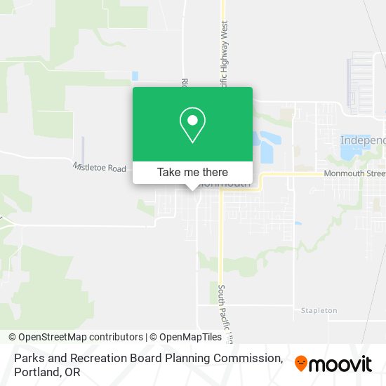 Mapa de Parks and Recreation Board Planning Commission