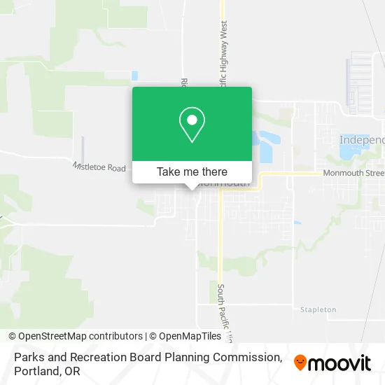 Mapa de Parks and Recreation Board Planning Commission