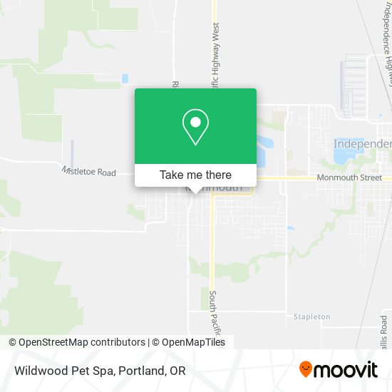 Wildwood Pet Spa map