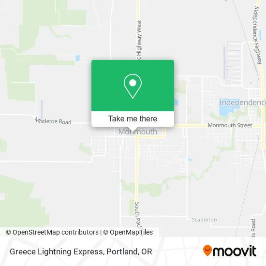 Mapa de Greece Lightning Express