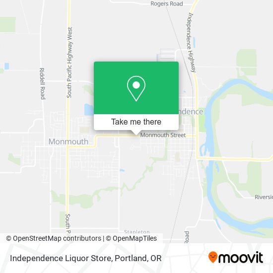 Mapa de Independence Liquor Store