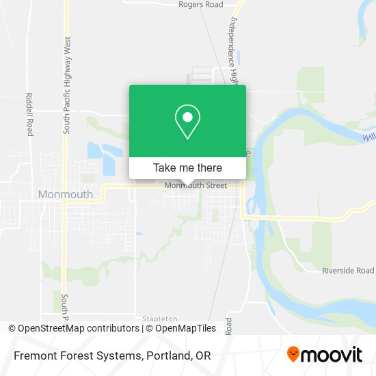 Mapa de Fremont Forest Systems
