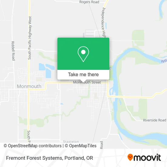 Fremont Forest Systems map