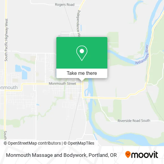 Mapa de Monmouth Massage and Bodywork