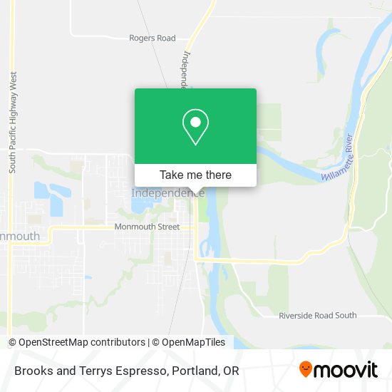 Brooks and Terrys Espresso map