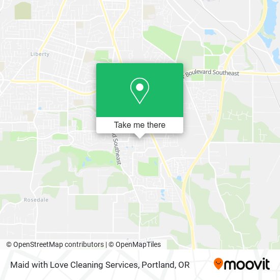 Maid with Love Cleaning Services map
