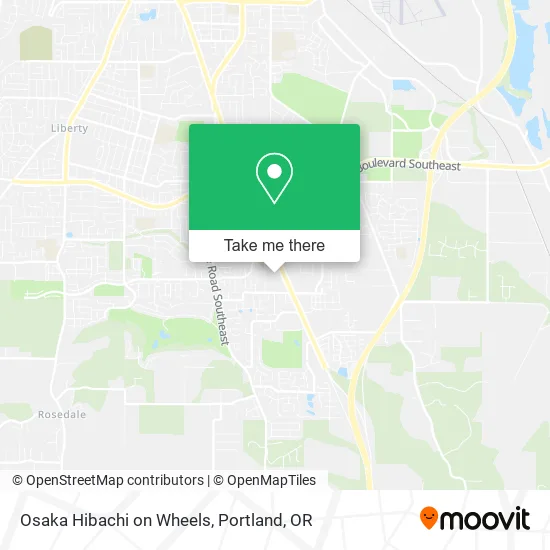 Mapa de Osaka Hibachi on Wheels