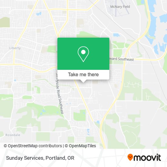 Sunday Services map