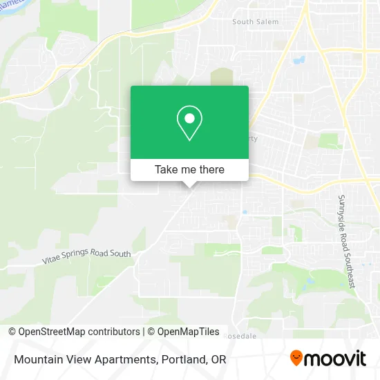Mountain View Apartments map