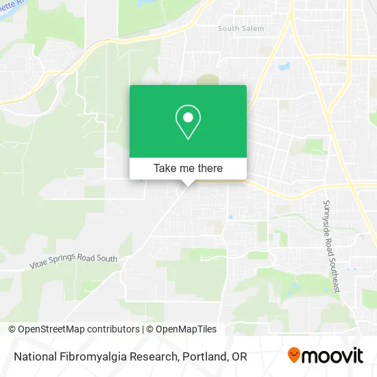 National Fibromyalgia Research map