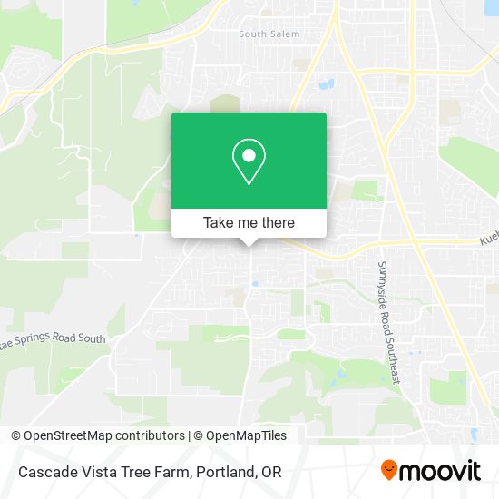 Cascade Vista Tree Farm map