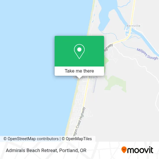 Admirals Beach Retreat map
