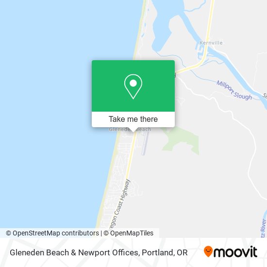 Mapa de Gleneden Beach & Newport Offices