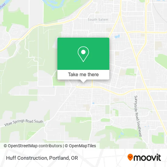 Huff Construction map