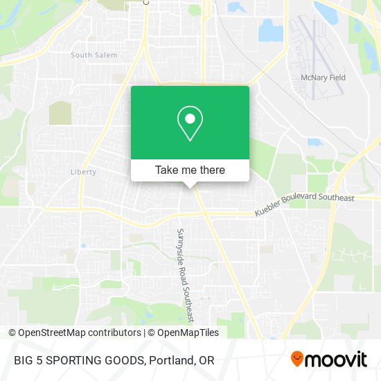 BIG 5 SPORTING GOODS map