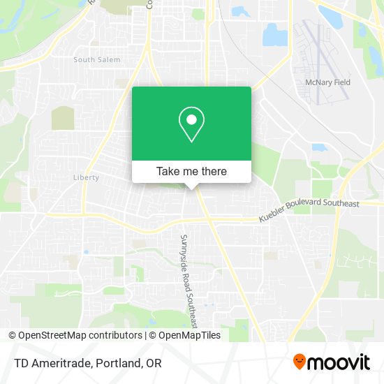 TD Ameritrade map