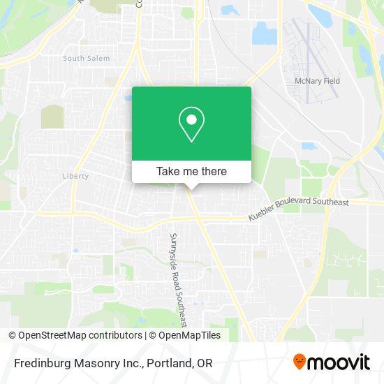 Fredinburg Masonry Inc. map